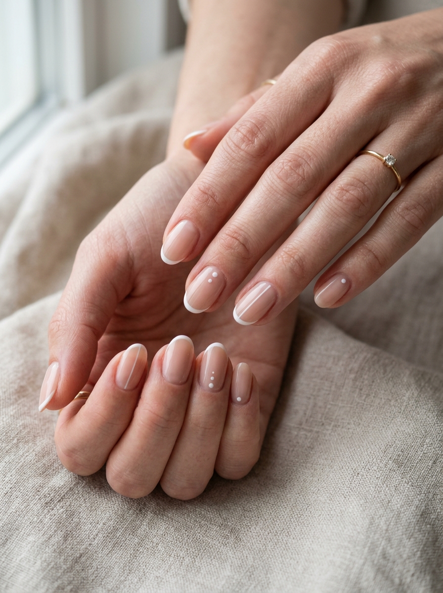 Metallic Dot Nails